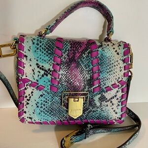 Aimee Kestenberg Pink & Blue Snake Bag